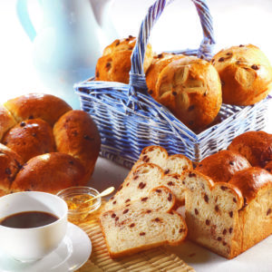 Brioche gourmande aux pépites de chocolat ou raisins