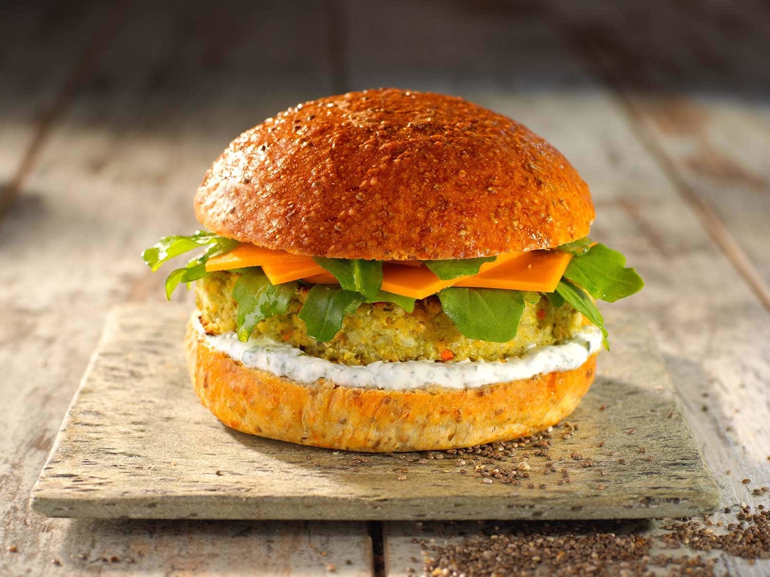 Hamburger veggie Mon Fournil Hamburger veggie Mon Fournil