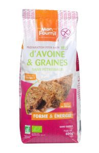 Préparation pain d'avoine et graines bio sans gluten Mon Fournil