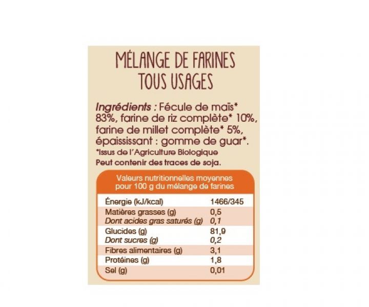 Farine tous usages Sans Gluten Bio - Mon Fournil