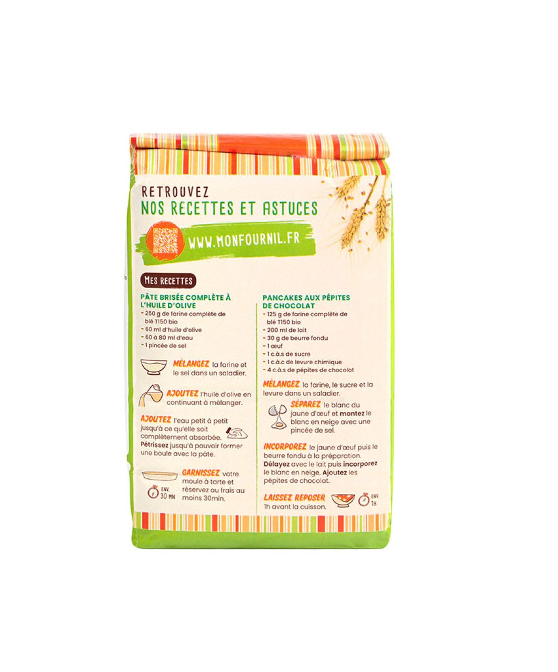 farine de blé complète t150 bio mon fournil