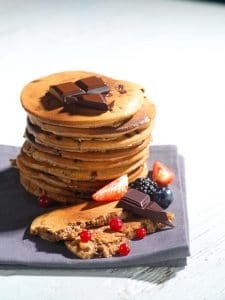 pancakes complets pépites de chocolat