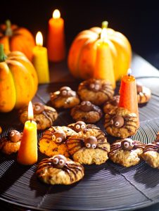recette cookies araignées halloween mon fournil