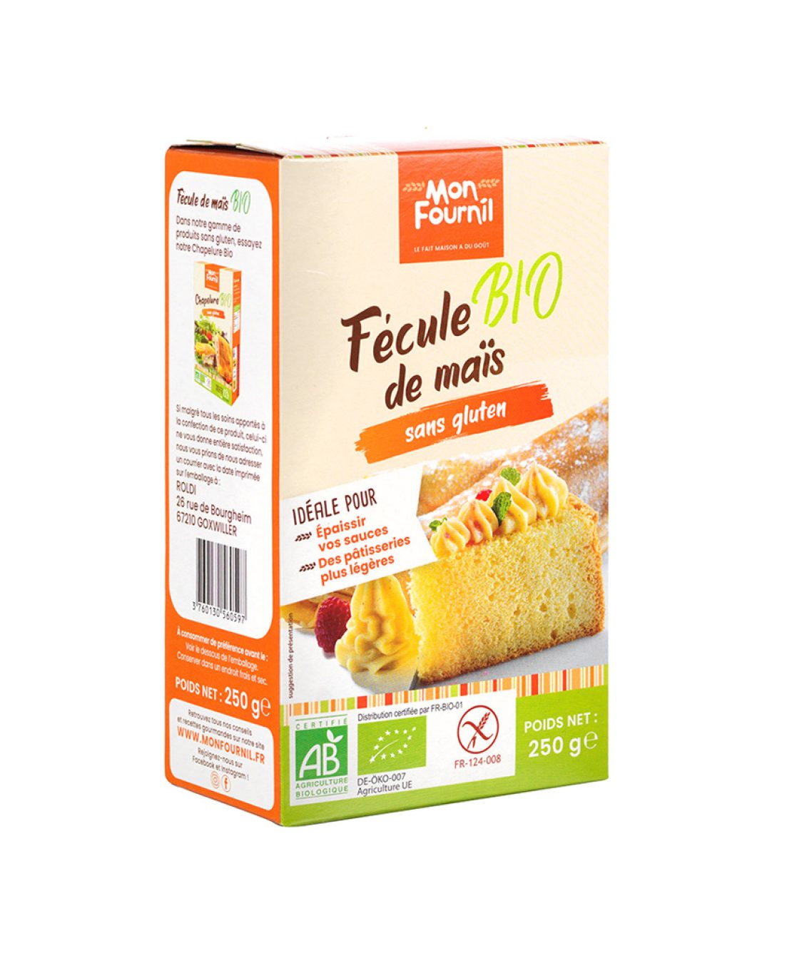 fécule de maïs bio sans gluten mon fournil