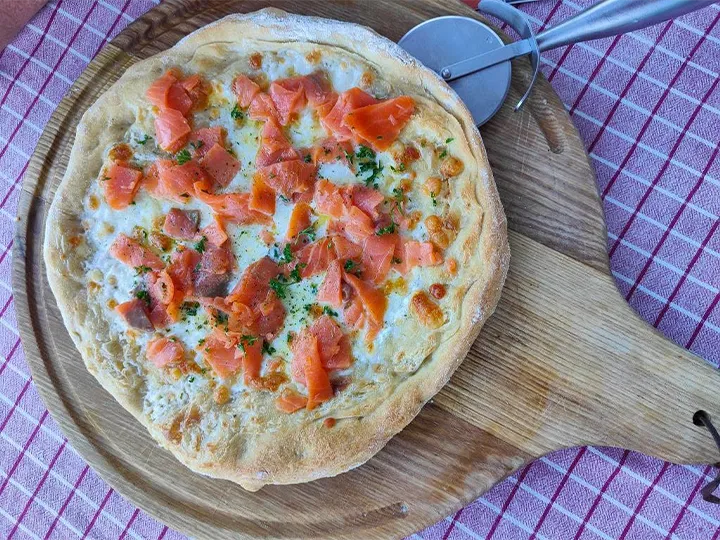 Pizza de Henri avec notre farine T00