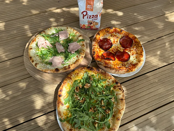 Pizza de Julie avec notre farine T00